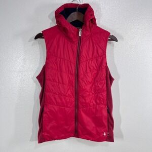 SMARTWOOL Women's Red Hooded Vest